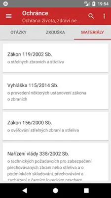 Zbrojní průkaz android App screenshot 1